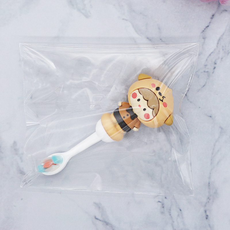 Nuevo cepillo de dientes para niños Mango antideslizante de diez mil labros de alta gama de lana suave punto lindo serie animal cepillo de dientes suministro de fabricantes