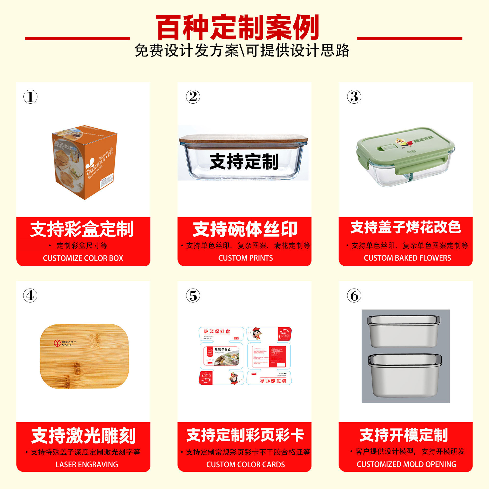 Caja de almuerzo de vidrio transfronteriza con cubierta de microondas de grado alimenticio calentamiento de oficina caja de almuerzo de gran capacidad caja de conservación refrigerador