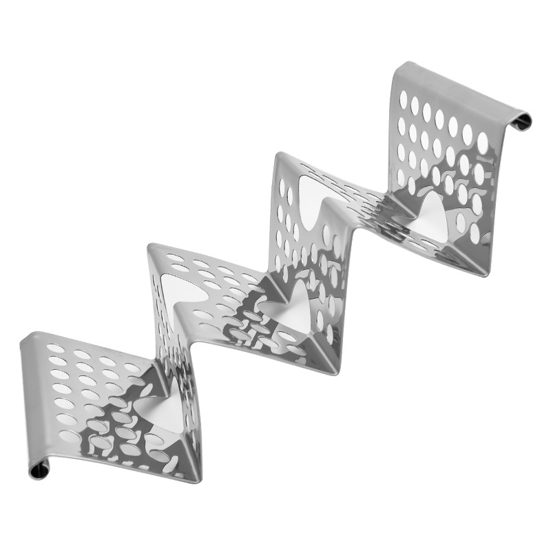 Transfronterizo en stock w acero inoxidable mexicano pancake rack 430 acero inoxidable taco rack