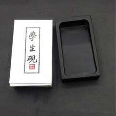 批發書法學生硯台 4寸 5寸長方形小硯台 書法培訓班學生帶蓋硯台