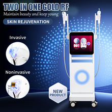 ���Q�S��΢����݃x���l����һ�p�ֱ�2in1 Gold RF Microneedling