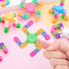 減圧チェーンクリエイティブフィンガージャイロおもちゃクロスボーダー変形機械式指先回転ジャイロ子供のギフト卸売