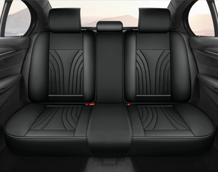 25 Car Seat Cushions Wholesale Accessible Luxury High-End Steering Wheel Cover Car All-Season Universal Full Leather Seat Cushion Cover