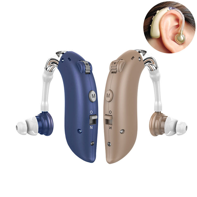 Behind-The-Ear Hearing Aid Cross-Border English USB Adjustable Noise Reduction Long Battery Life Wireless Earphones for the Elderly with Hearing Loss Customizable