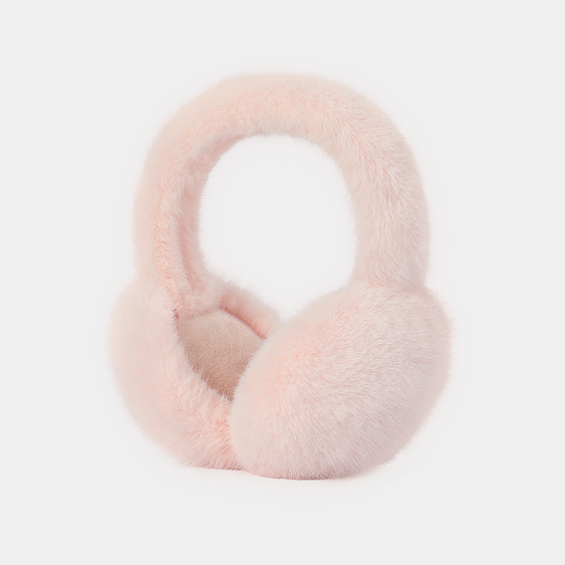 Earmuffs for women in winter, cute and foldable, simple ear protection, Korean version ear warmth, plush and antifreeze earmuffs, keeping students warm