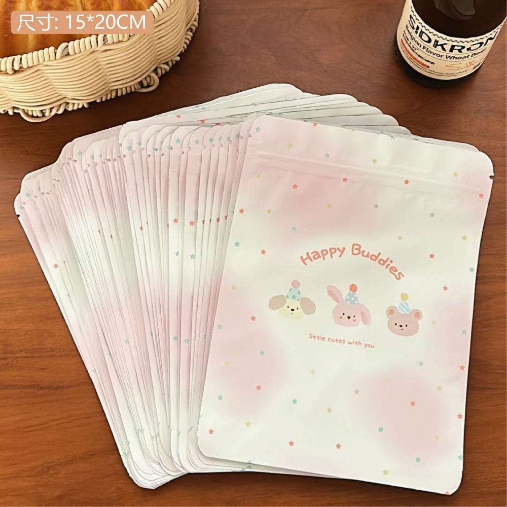 Nuevo oso encantador de alto valor de cara bolsa de sello de tarjeta de salida bolsa de embalaje de regalos de vacaciones bolsa de sellado