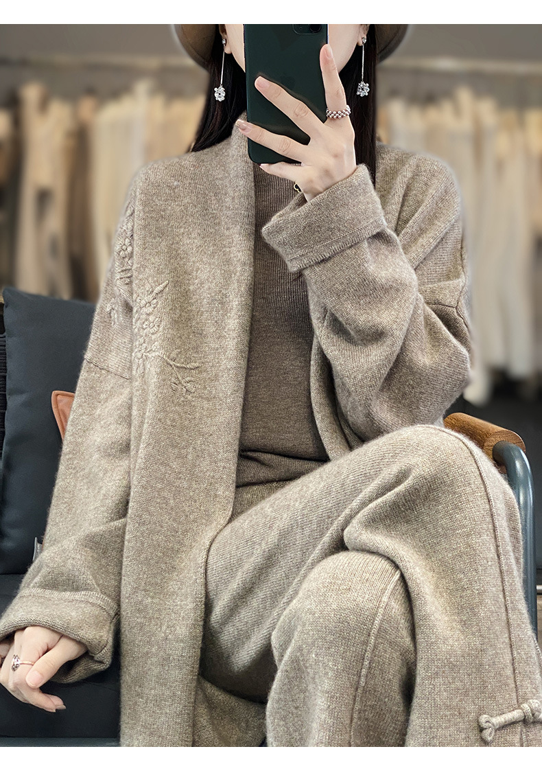 A5757 2590K ÁO KHOÁC NỮ QINTDCA DÀI QUÁ GỐI MÙA XUÂN THU ĐÔNG THỜI TRANG NỮ G06 SẢN PHẨM MỚI