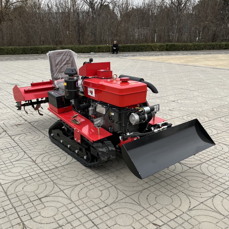 多功能小型农用旋耕机大棚耕田开沟除草微耕机新式履带式旋耕地机