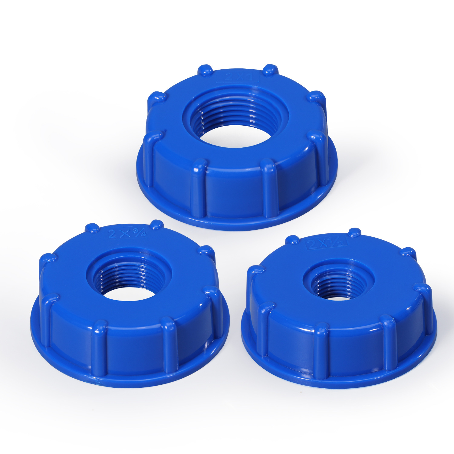 1000 L barril químico urea barril IBC Ton barril conector Ton barril accesorios conector de plástico 4 puntos 6 puntos 1 pulgada de alambre interno