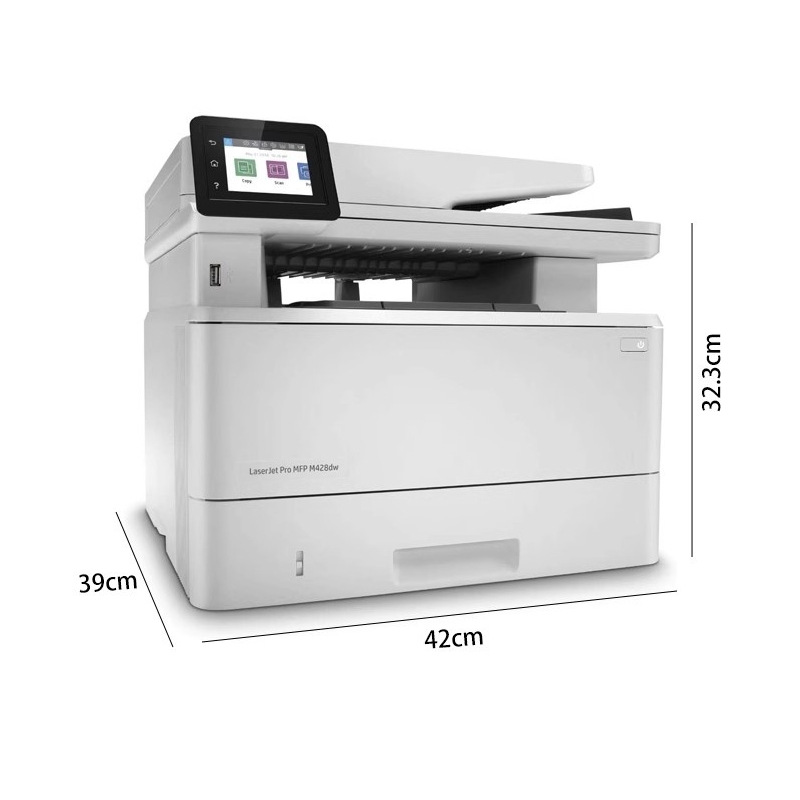 HP printer M428fdw black and white laser printer copy wireless multi-function home office printer 5
