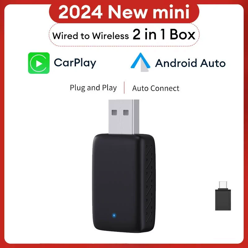 Автомобильная коробка carplay Auto проводной в беспроводной автомобильный адаптер Android смарт-машина подключенный модуль