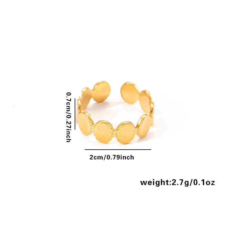 Groothandel Sieraden Vrije Tijd Eenvoudige Stijl Street High Street Bladeren Liefde Hartvorm Bloemen Titanium Staal Galvaniseren Open Ring display picture 38