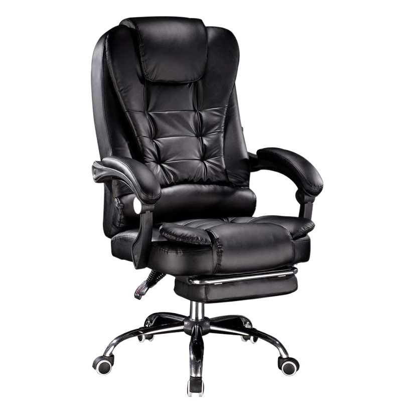 Silla de computadora silla de masaje Silla de jefe de cuero gran ángulo reclinable e-sports silla giratoria de elevación silla de oficina fabricante