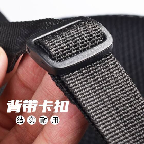 Non-elastic Non-detachable Wheel Luya Rod Valley Wheat Rod Bag Soft Bag Fishing Rod Bag Belly Bag 1.3 m Single Layer Strap
