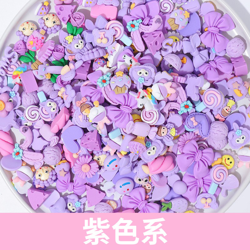 漫画ミックス樹脂クリームゴムdiy材料手作りアクセサリー携帯ケース装飾ヘアピンヘアアクセサリー|undefined