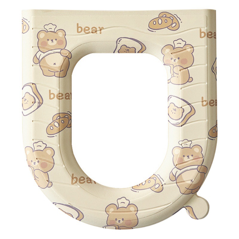 EVA impermeable cojín de asiento de inodoro cuatro estaciones universal hogar cubierta completa cubierta lavable cojín