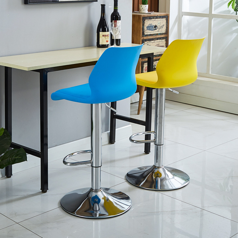 Bar chair modern minimalist bar stool home use plastic stool rotating and adjustable counter high stool new item dropshipping