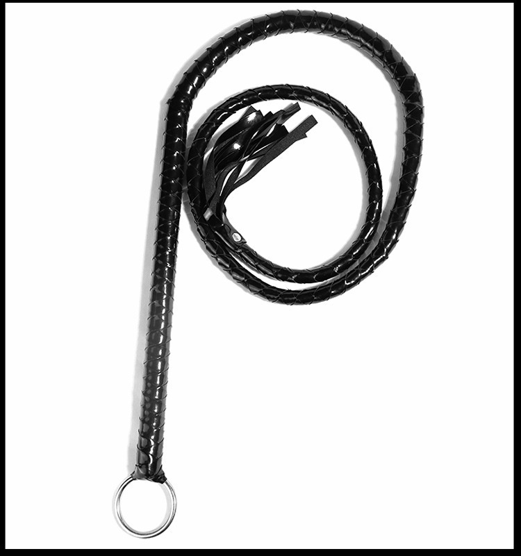 Jiuai SM PU Leather Whip 135cm Adult Sensory Play Tassel Whip — detail image 11