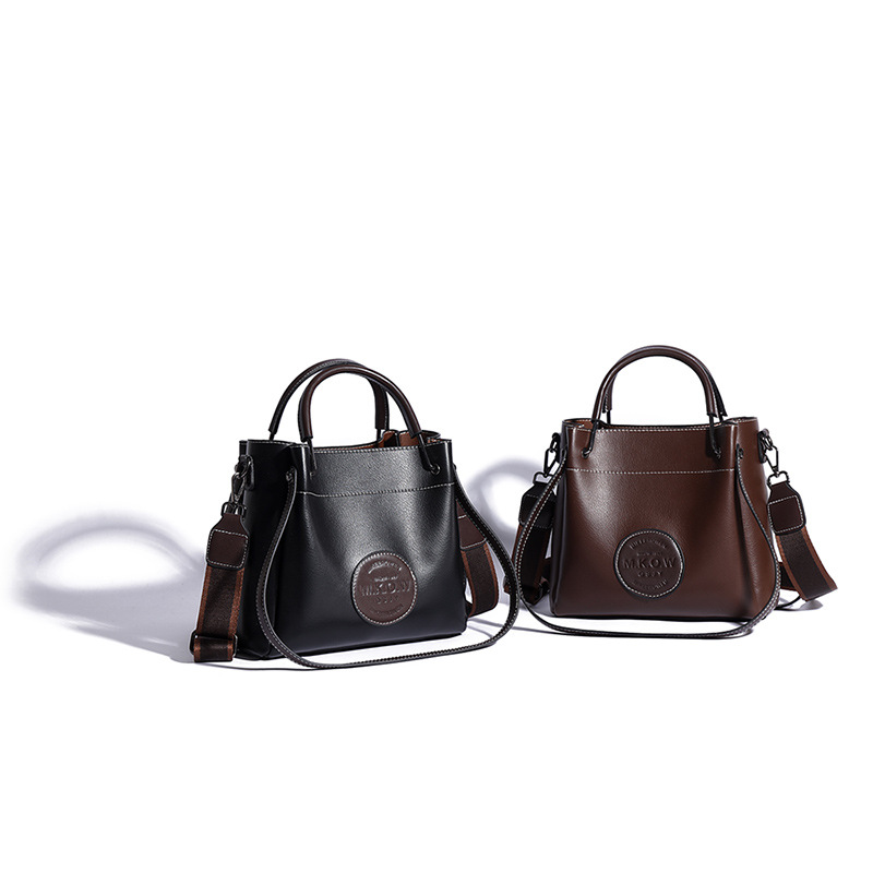 Bolso de hombro de cuero suave transfronterizo bolso de mujer 2024 nuevo sentido de alta calidad versátil de transporte de gran capacidad bolso de cubo de transporte