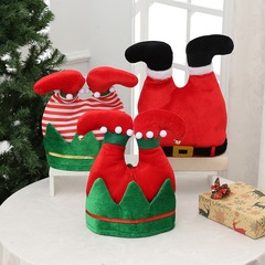 クリスマスクリエイティブズボンキャップクリスマスイブホリデーパーティー装飾キャップ面白い写真小道具ピエロエルフスタイルキャップ