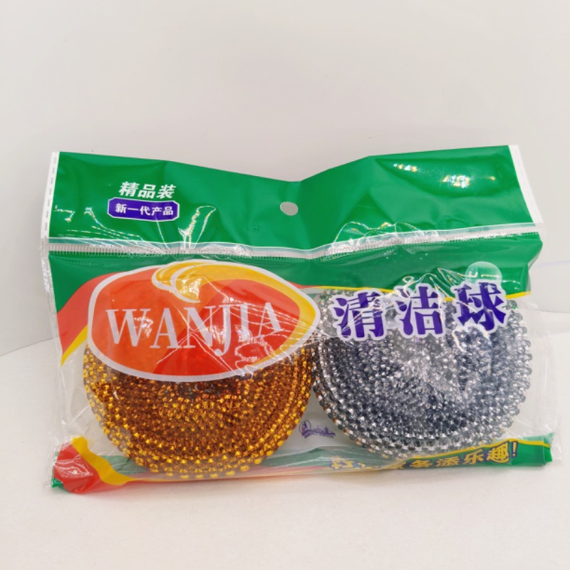 Fábrica de limpieza al por mayor bola de alambre de acero para el hogar acero inoxidable para el hogar no es fácil de oxidar la bola de limpieza de artículos de cocina