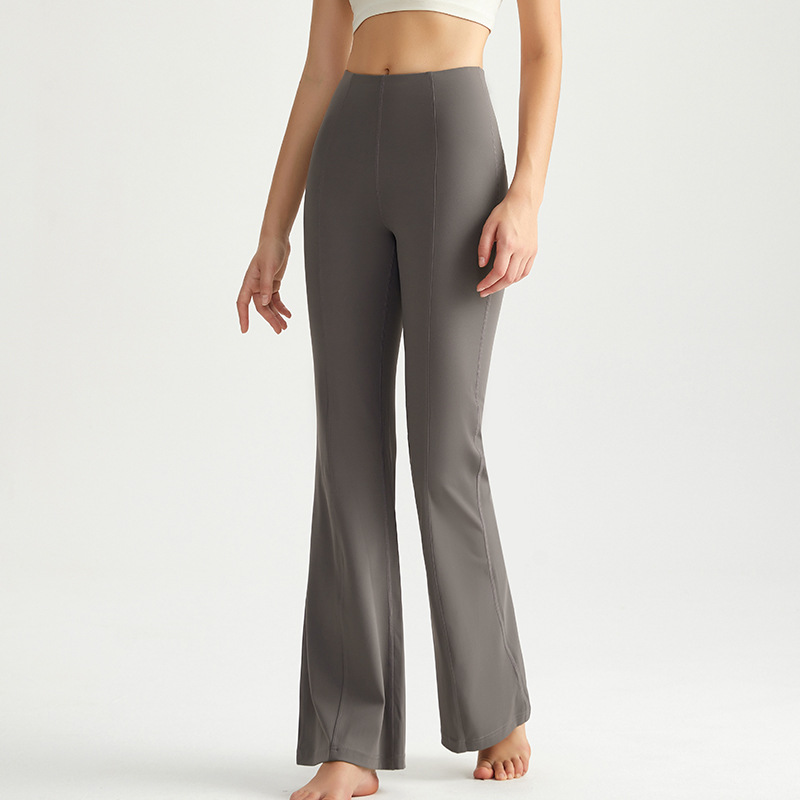 Wiman nuevos pantalones de cintura alta, pantalones de boquilla de mujer, pantalones de gimnasio, pantalones de desnudez, pantalones de plástico antibacteriano, pantalones de boquilla micro image 8