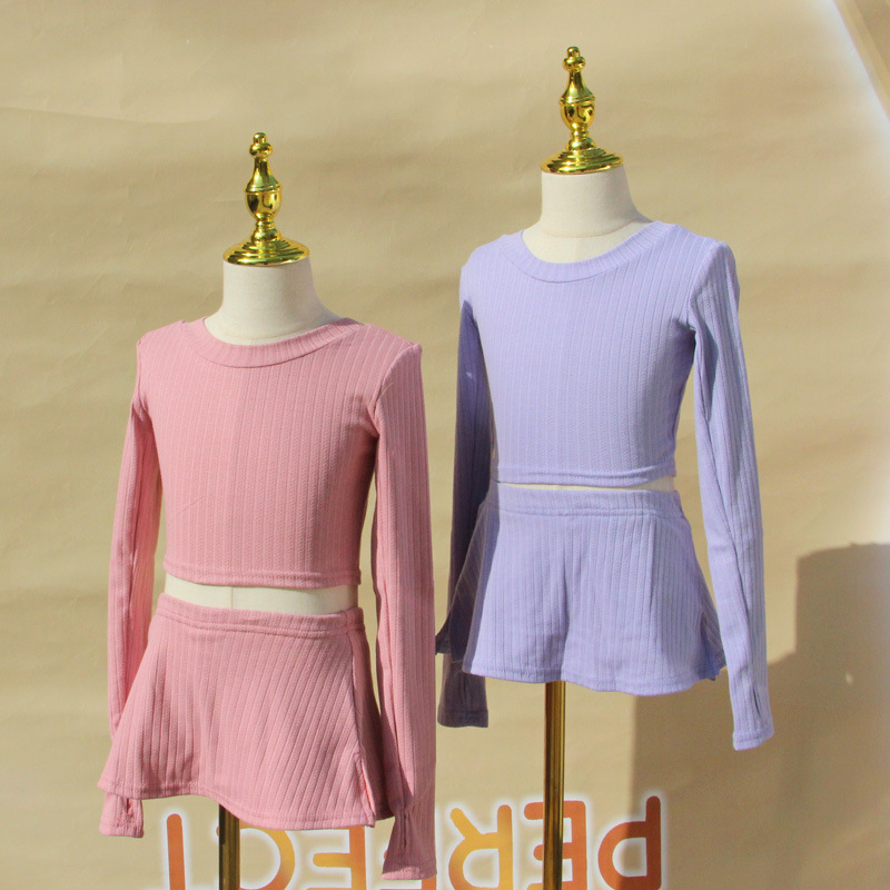 Children's Dance sweater coat girls' autumn and winter long-sleeved practice clothes ballet warm-up shorts Chinese dance gymnastics outerwear