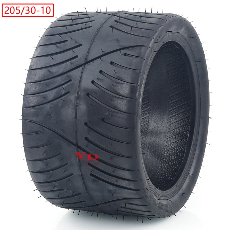 ATV沙滩车卡丁车配件205/30-10寸扁平胎摩托车耐磨真空胎