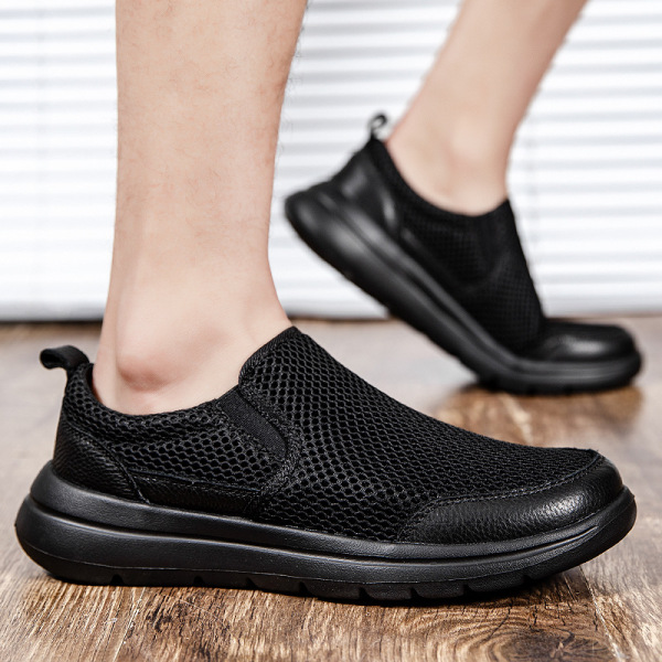 summer black lightweight breathable comfortable casual footwear for…