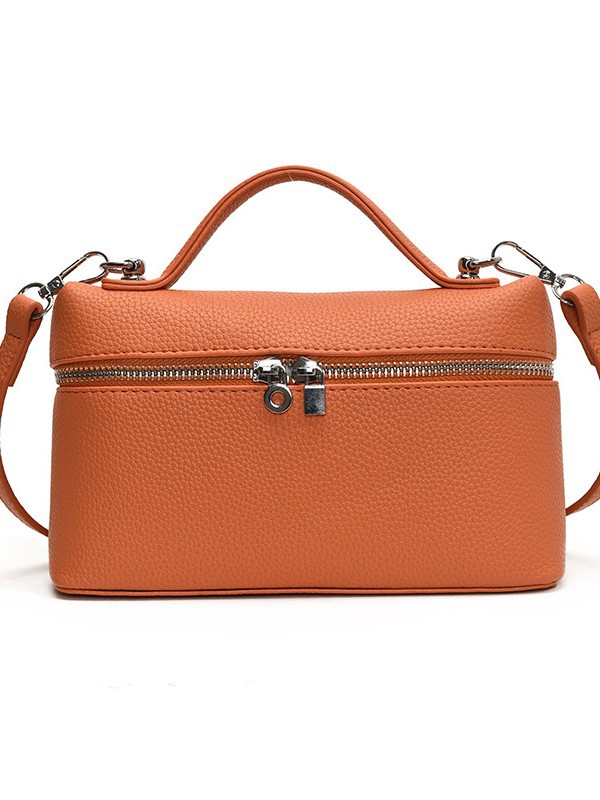 Bolso bandolera de un solo hombro con textura occidental simple 2025 comercio exterior nueva tendencia moda de nicho bolso cuadrado pequeño portátil mujer