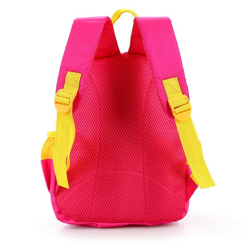 Mochila escolar para niños de dibujos animados lindo bebé kindergarten mochila de reducción de carga niños y niñas estilo occidental pequeña mochila comercio exterior