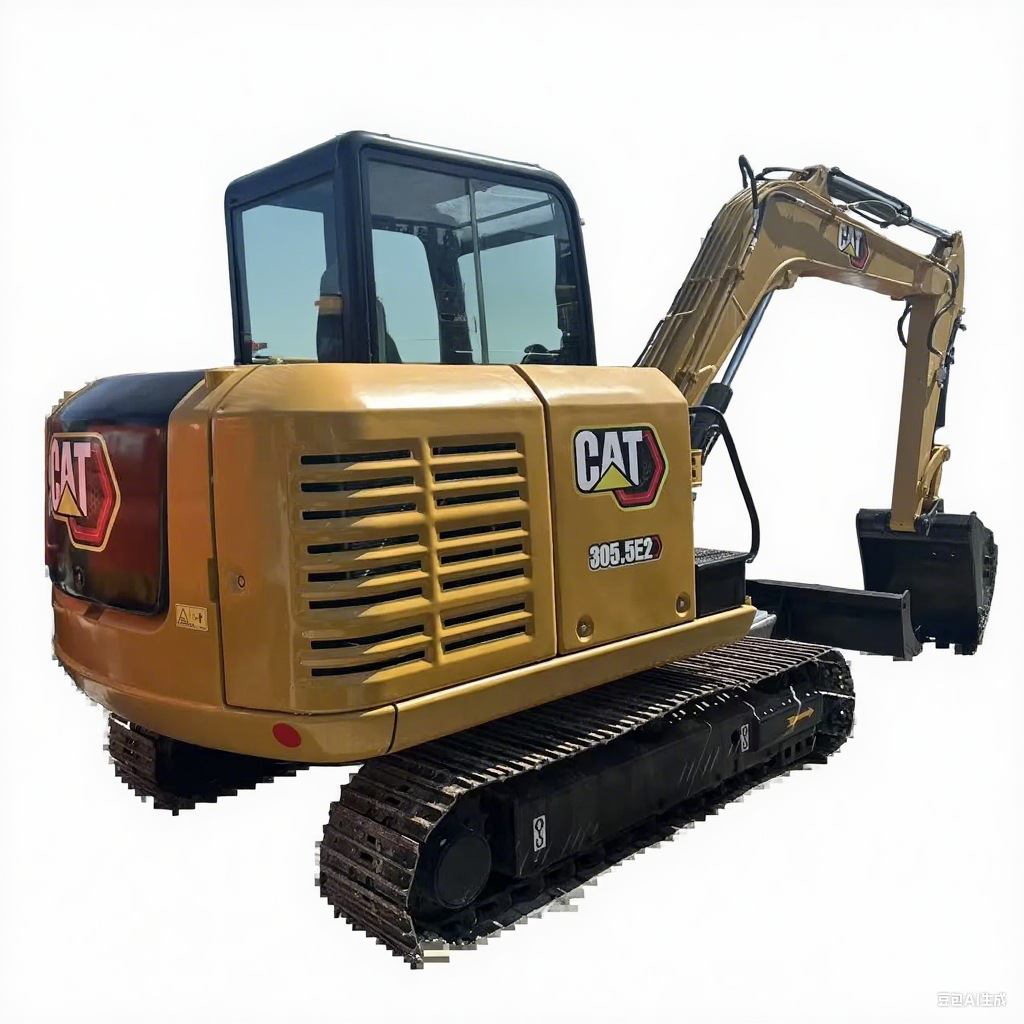 二手卡特305.5E2挖掘机，工作重量良好，关键部件发动机电机齿轮