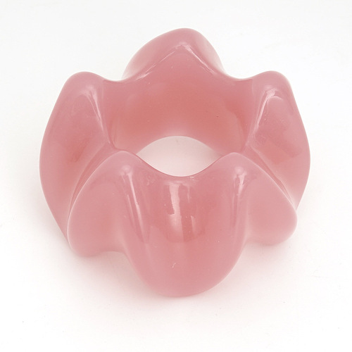 Pentagram-shaped lotus-shaped resin beeswax massage stick manufacturer wholesale pink transparent red massage stick