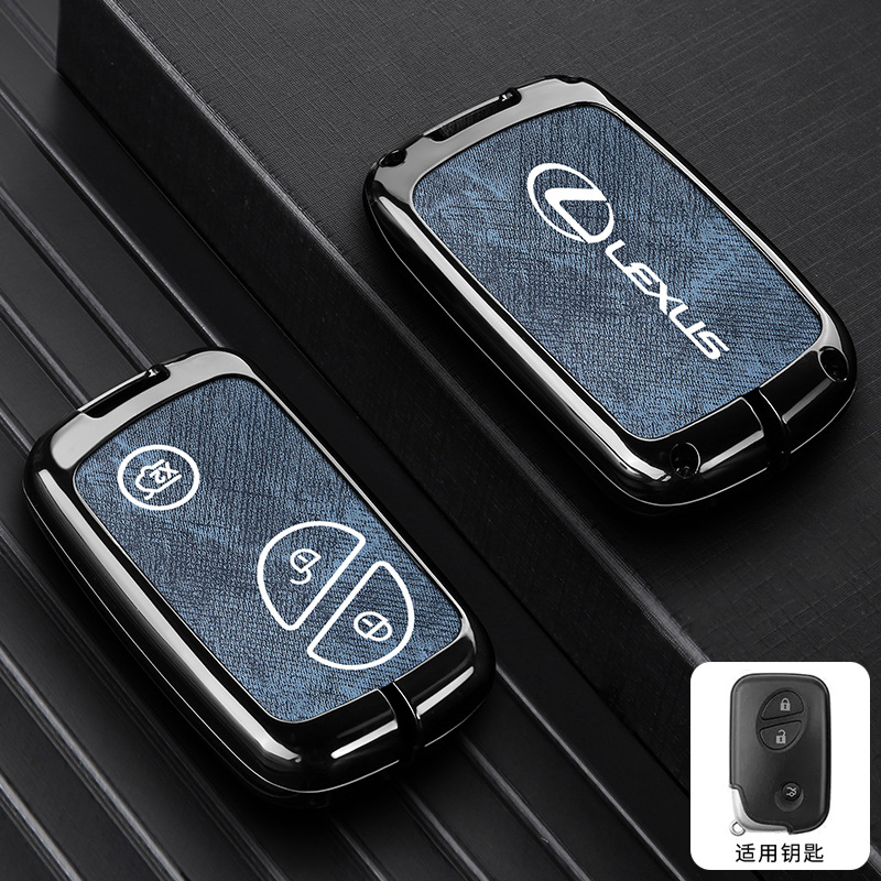 C 스타일 2버튼 데님 패턴 [건쉘 블루 가죽] 싱글 쉘