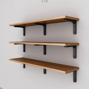 Wall Storage Rack, Straight Shelf, Bedroom Wall-Mounted Floating Shelf, Living Room Display Rack, Wall-Mounted Bedside Bracket, Wooden Board