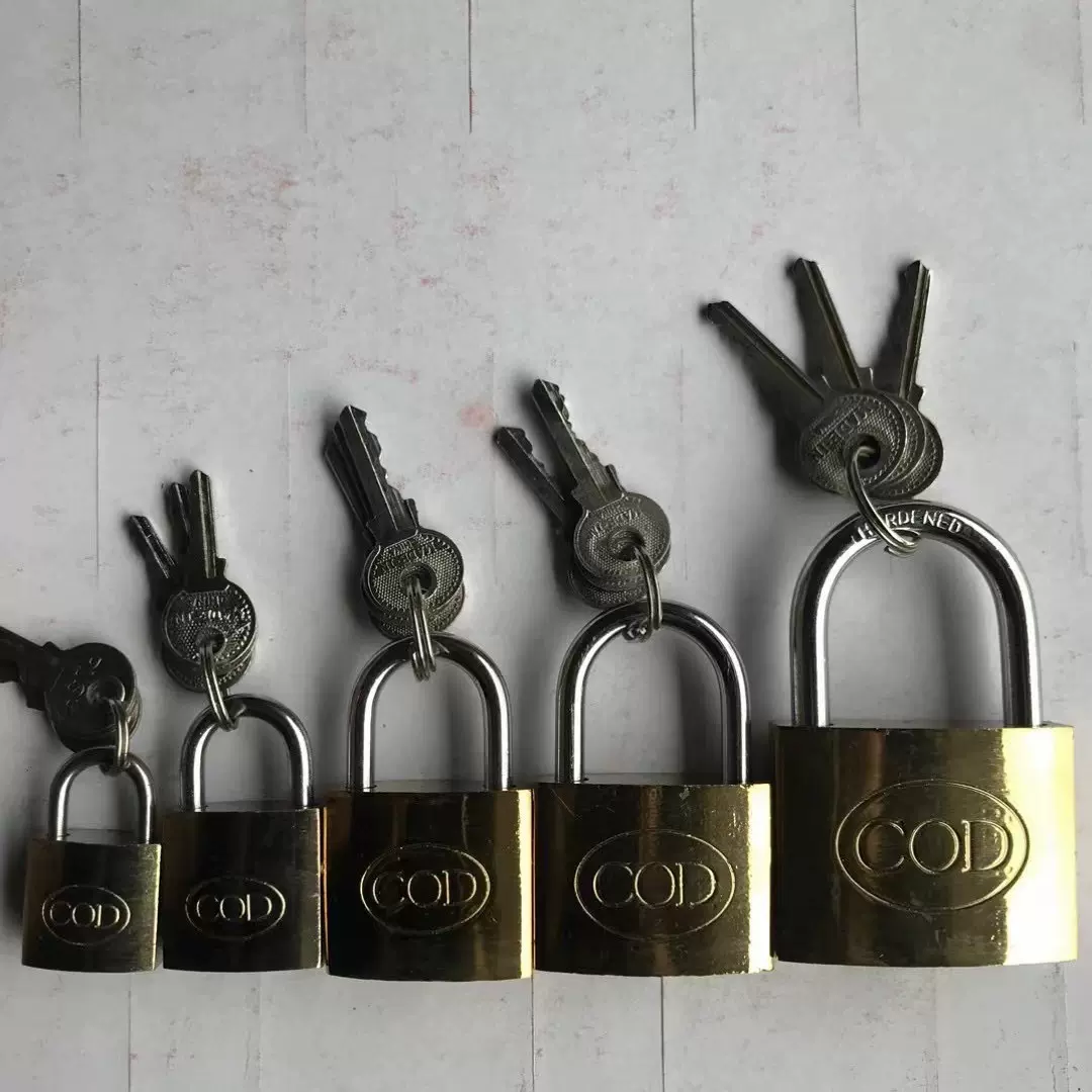 25mm32mm38mm50mm通开挂锁衣柜抽屉防盗小锁家用可铜锁短梁吸卡贴