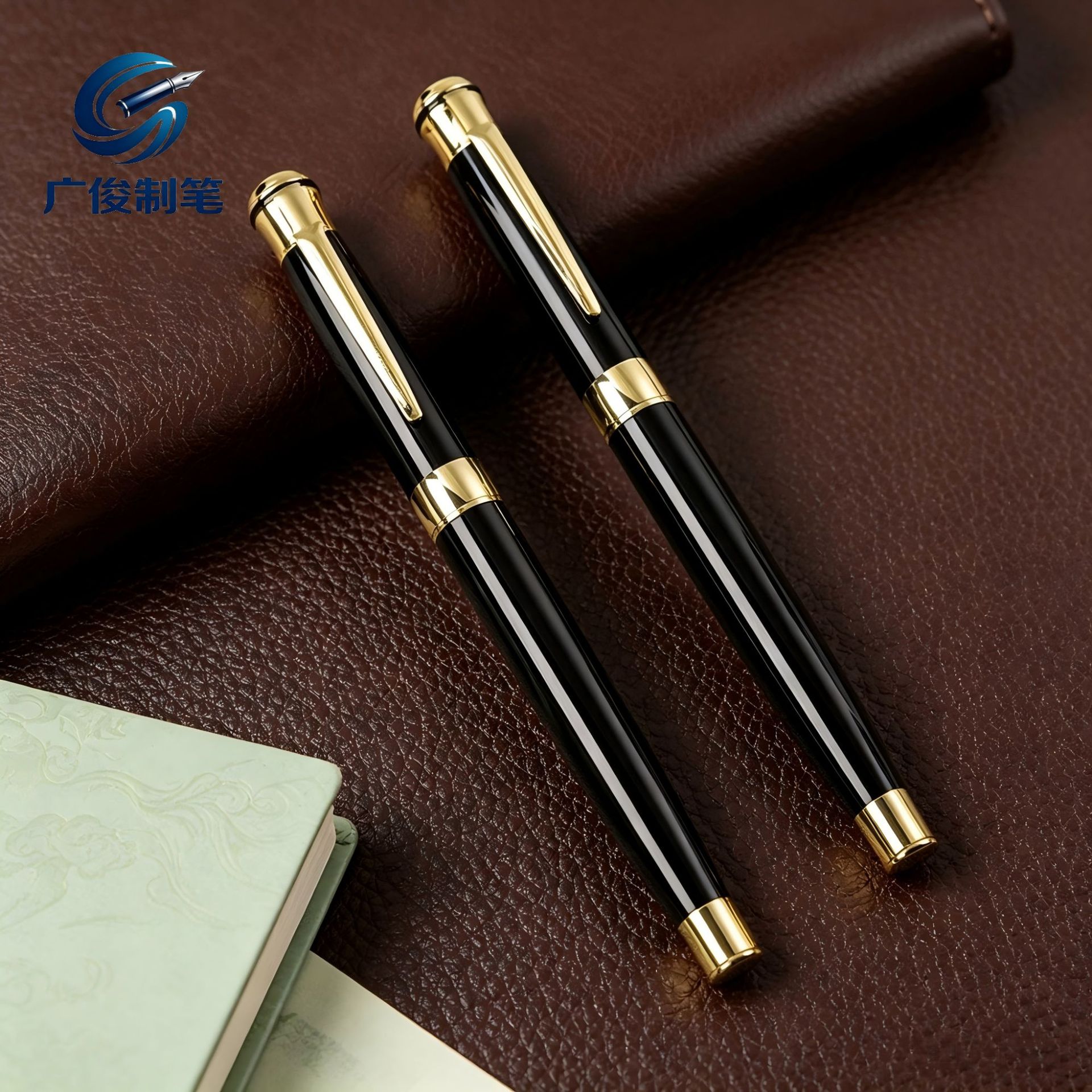 Business office metal signature pen, customizable with a logo, ideal as a corporate event giveaway or promotional item, available as a ballpoint pen or a neutral pen