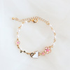 Brand cute goods, fashionable fresh bracelet, simple and elegant design, flowered