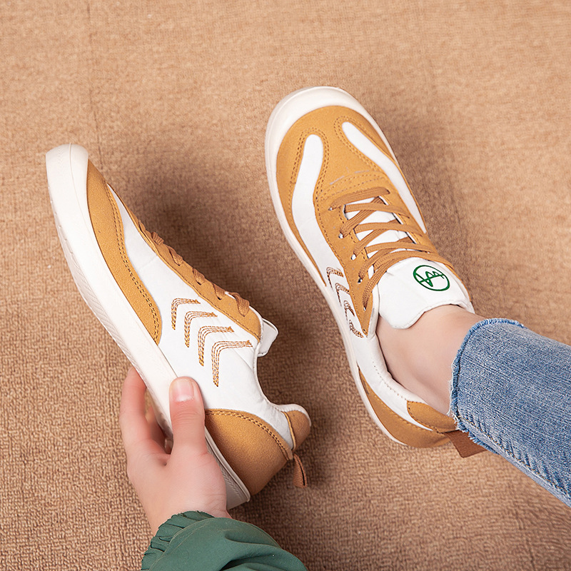 Women's Casual Shoes White Canvas Trainers Thick Sole All Match_voghion.com
