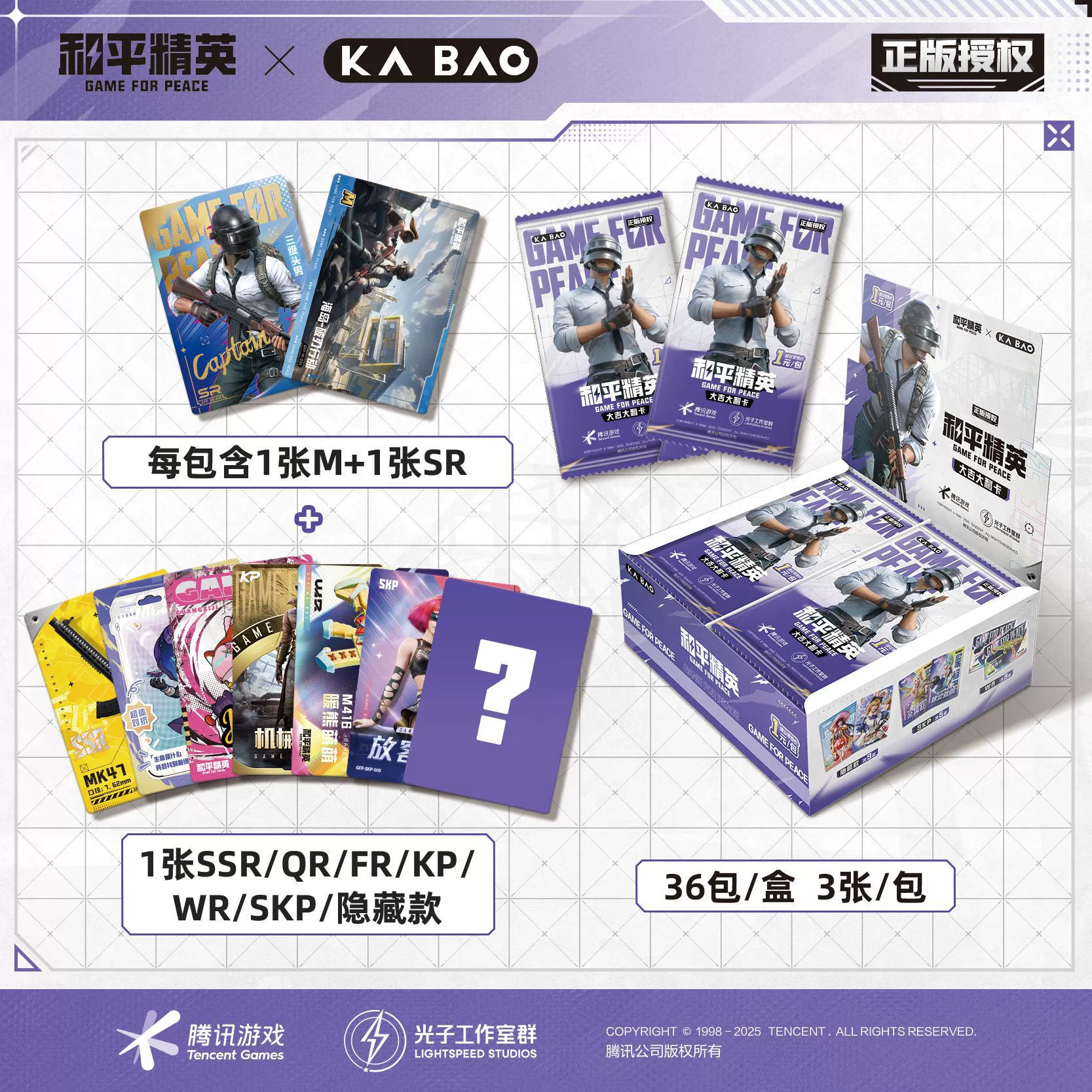 卡宝 Cultural and Creative Peace Elite Good Luck Collection Cards Second Edition V1 Chicken Special Forces Peripheral Small Cards