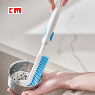 KM 1233 kitchen sink drain gap cleaning brush elbow Cup brush no dead brush retractable Cup brush