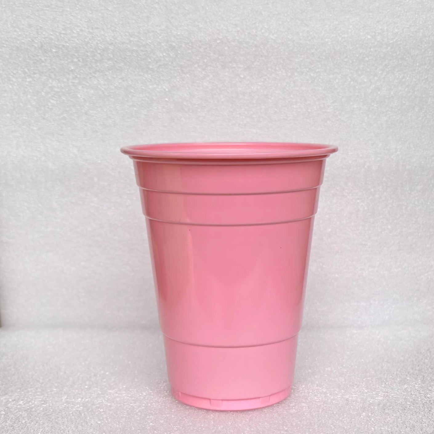 Vaso de dos colores de 16 oz para fiestas, vaso desechable para beer pong, vaso hawaiano para fiestas, superventas transfronterizo con logo.