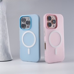 IPhone16ドーパミンゼリー磁気吸引携帯ケースリンゴ15promax肌感フロスト保護カバー14