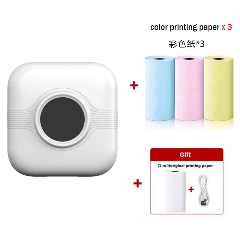 A33 흰색-영어 버전 [열 종이 1 롤 3 색 종이 롤]]