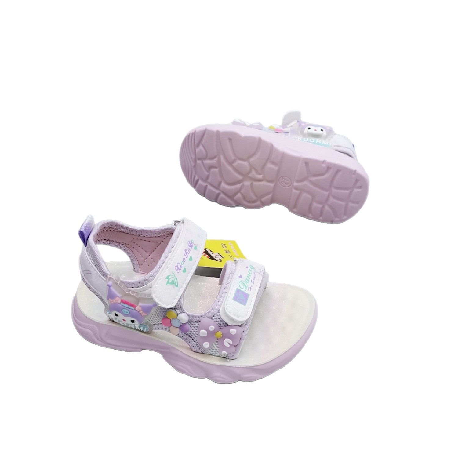 Sandalias para niñas estilo de verano 2025 estilo caliente zapatos de playa para niños zapatos de verano nuevos zapatos para niñas zapatos de princesa de estilo occidental