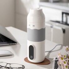 徳世朗DDQ-SH226多功能电热水杯外壳-PC壶胆-304不锈钢防滑套硅胶