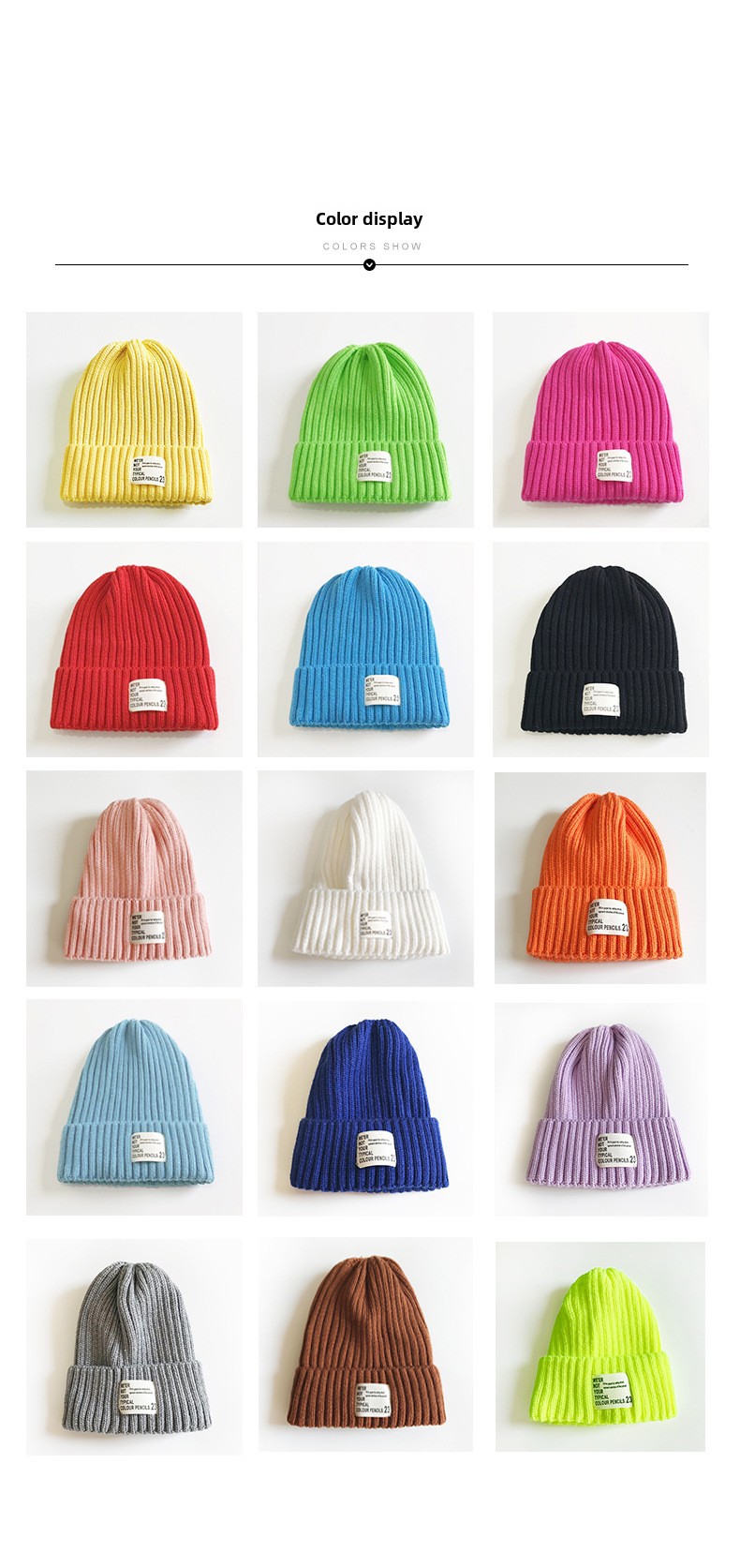 Bonnet tricoté pour enfants Cat Brother 2020 automne et hiver nouvelle version coréenne étiquette en tissu de mode chapeau en laine tendance mignon pour garçons et filles_voghion.com