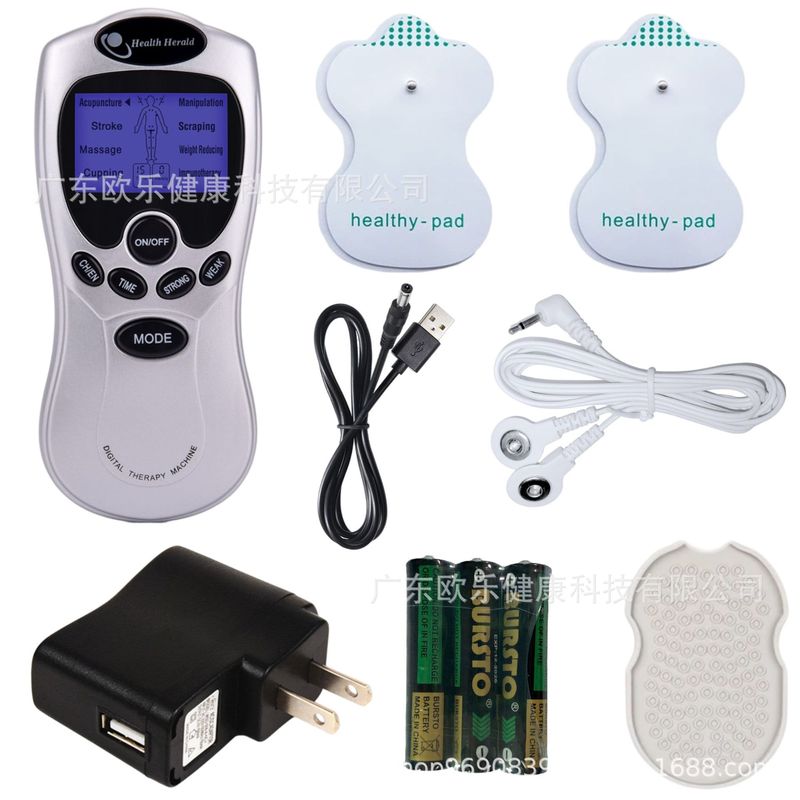 クロスボーダーデュアル出力 TENS 電気パルスマッサージャー EMS 刺激装置中低周波パルスマッサージ器具マッサージ|undefined