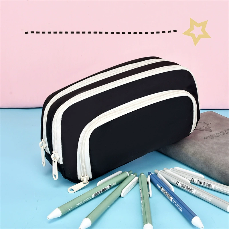 2023 Пенал в новом стиле Двухслойный пенал Пенал с высокой цветовой ценностью Пенал большой емкости для учащихся начальной школы Девочки INS Style Niche