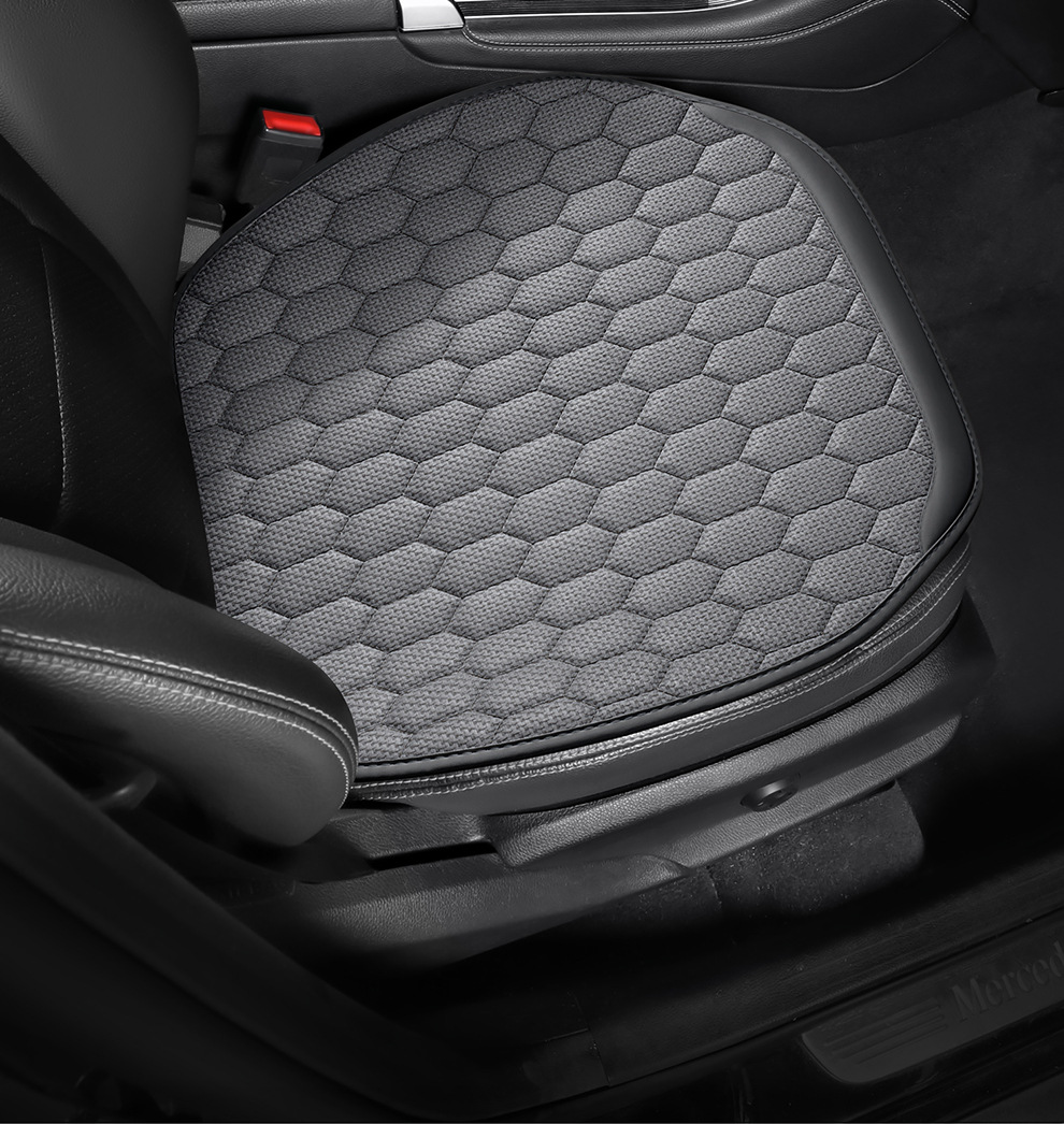 Cross-Border Best-Selling Car Seat Cushion, Universal for All Seasons, Pure Hemp Diamond Pattern Anti-Slip Seat Cushion Cover, Breathable and Wear-Resistant, All-Season Cushion